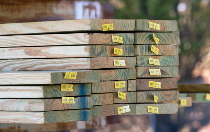 NSC lumber, pressure treated pine