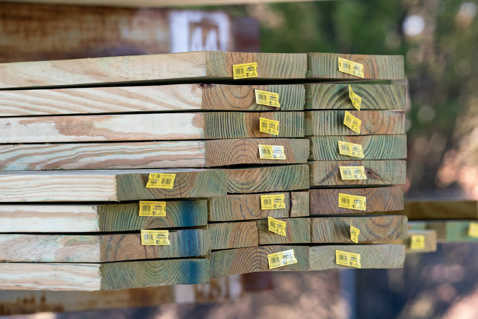 NSC lumber, pressure treated pine